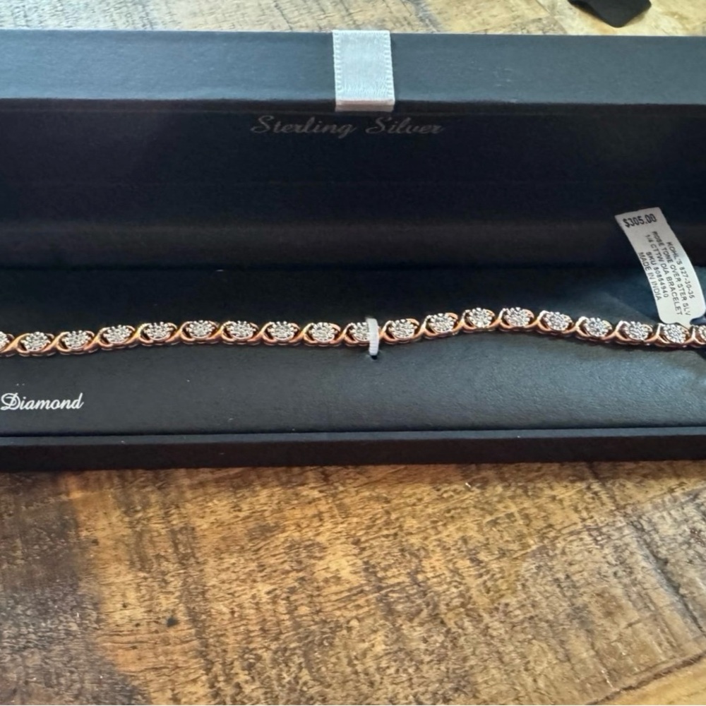 Kohl's Gold and Silver Tennis Bracelet
